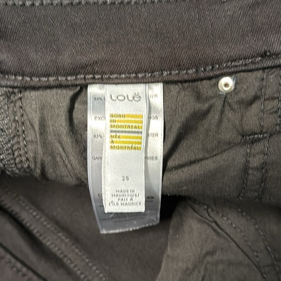 Lolë Black Skinny Ankle Jeans, 25/27.5” - Picture 4 of 7